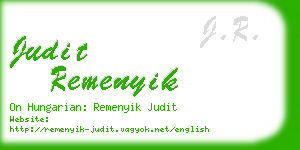 judit remenyik business card